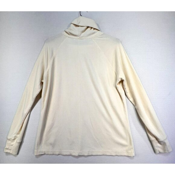 Woolrich Women's Waffle Knit Turtleneck Long Sleeve Pullover Sweater XL Cream St - Picture 11 of 11